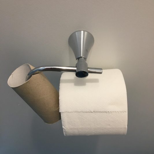 lazy toilet paper replacement